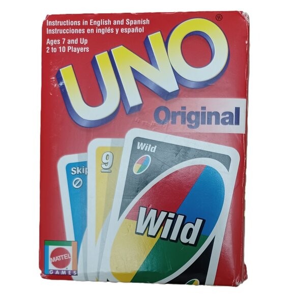 Vintage UNO Original Card Game Set: Open Box VERY GOOD LIKE NEW - Picture 1 of 6